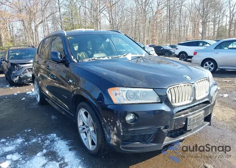 2013 BMW X3 xDrive28I из США, поврежденный, VIN 5UXWX9C51D0D01191